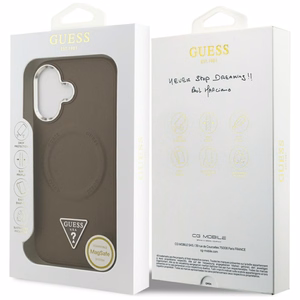 Guess Triangle Logo MagSafe ümbris jaoks iPhone 17 - brown