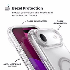 Speck Presidio Perfect-Clear MagSafe ümbris seadmele iPhone Air, Clear / Silver värvitoonis