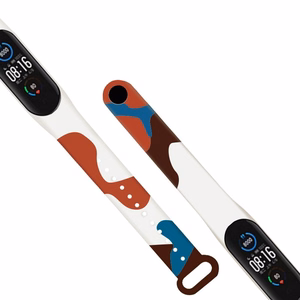 Rihm Moro rihm Xiaomi Mi Band 5 / 6 silikoonist rihmaga kella käevõru muster 8