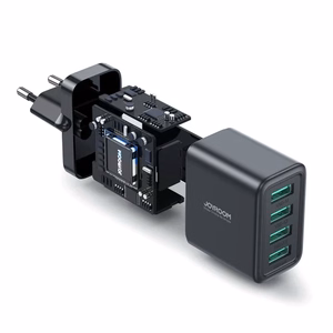 Laadija Joyroom JR-TCN03 must 24W (4xUSB)