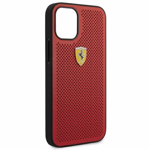 Ferrari FESPEHCP12SRE iPhone 12 mini 5.4" punane/punane kõvakaaneline korpus On Track Perforeeritud