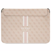 Guess 4G Printed Stripes cover jaoks a 16" laptop - roosa