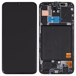 LCD ekraan Samsung A405 A40 2019 puuteekraani ja raamiga must (TFT versioon) HQ