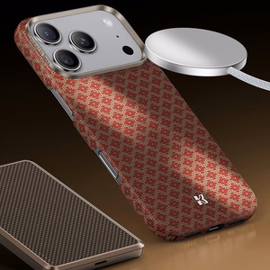 Benks Magnetic Armor Air Armor Grid Kevlar Case Metal Frame 600D (H069) Iphone 17 Pro jaoks oranž