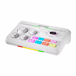 Fifine SC8W RGB mänguri mikser (valge)