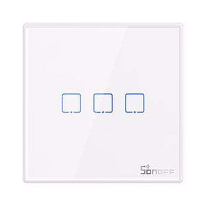 Nutikas Juhtmevaba Seina Lüliti Sonoff T2EU3C-RF 433MHz (3-channel)