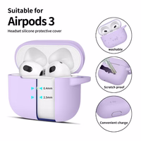 Tech-Protect Silicone Hook Ümbris jaoks Apple AirPods 3 - lilla
