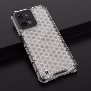 Honeycomb case бронированная крышка с гелевой рамкой Realme C31 прозрачный
