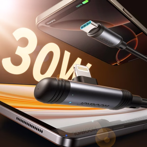 Joyroom S-A56 EnjoyX Series 90° USB-C - Lightning kaabel 30W 1.2m - must