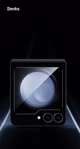 Benks Warrior HD karastatud klaas Samsung Galaxy Z Flip 6 jaoks, must