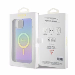 Guess IML Iridescent MagSafe ümbris jaoks iPhone 15 Plus - lilla