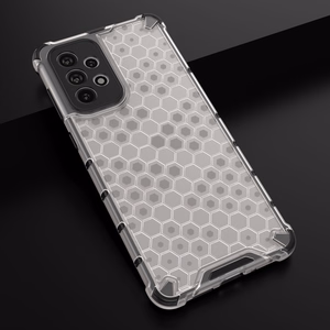 Honeycomb ümbris soomustatud kate koos geelraamiga Samsung Galaxy A73 mustale