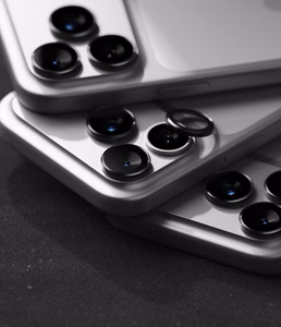 Ringke 2 karastatud kaameraraami kaitseklaasi komplekt mudelitele iPhone 18 Pro / Pro Max, must
