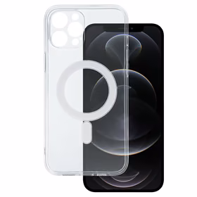 TEL PROTECT MagSilicone Ümbris jaoks Iphone 12 Pro Max Läbipaistev