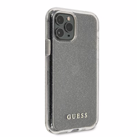 Guess GUHCN58PCGLSI iPhone 11 Pro hõbedane/hõbedane kõva ümbris Glitter