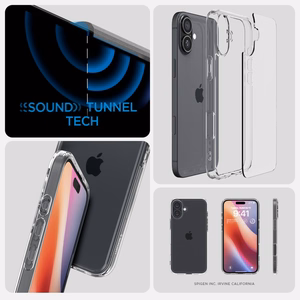 Ümbris SPIGEN Ultra Hybrid ACS08069 do Iphone 16 Plus - Crystal Clear