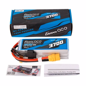 Aku Lipo Gens Ace G-Tech 3700mAh 22.2V 60C 6S1P XT90