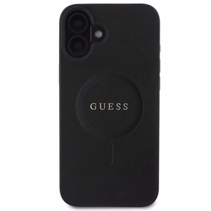 GUESS ümbris jaoks IPHONE 16 Plus compatible with MagSafe GUHMP16MPSAHMCK (PU Saffiano Classic Logo) must