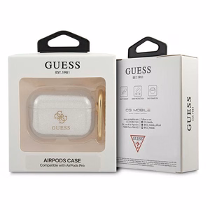 Guess GUAPUCG4GT AirPods Pro kate Läbipaistev glitterkollektsioon