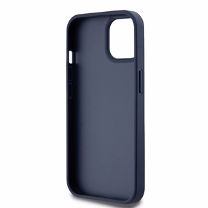 DKNY Leather Mono Stripe & Metal Logo ümbris jaoks iPhone 15 / 14 / 13 - sinine