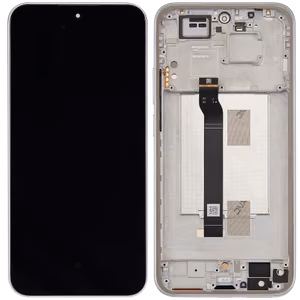 LCD-дисплей, совместимый с Xiaomi Redmi Note 15 Pro 5G, с рамкой / титановый / (сервисный комплект)