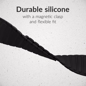 Mobilize silikoonist kellarihm - magnetiline - Apple 38/40/41mm - must