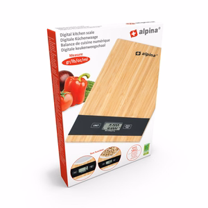 Alpina digitaalne bambusest köögikaal, kuni 5 kg