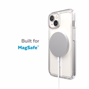 Speck Gemshell + MagSafe ümbris seadmele iPhone 15 Plus / 14 Plus, Microban mikroobivastase kaitsega, läbipaistev