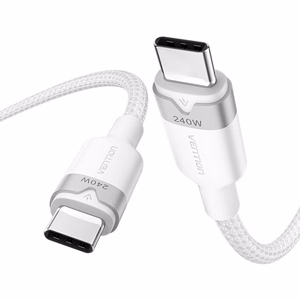 Vention USB-C kuni USB-C 2.0 PD 3.1 5A 240W 2 m valge kaabel