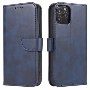 Magnet Case elegantne flip cover ümbris koos stendi funktsiooniga Xiaomi Redmi Note 11 Pro+ 5G (Hiina) / 11 Pro 5G (Hiina) / Mi11i HyperCharge / POCO X4 NFC sinine