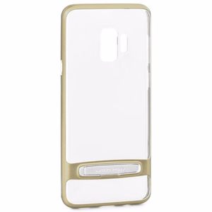 Mercury Dream Bumper ümbris seadmele Samsung Galaxy S9, metallist tugijalaga, kuldne