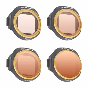 4 tk Sunnylife ND8/PL + ND16/PL + ND32/PL + ND64/PL filtrite komplekt MINI 5 Pro jaoks