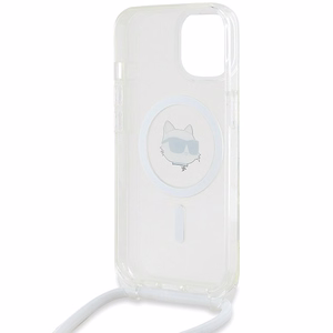 Karl Lagerfeld IML Choupette Head & Cord MagSafe ümbris jaoks iPhone 14 / 13 / 15 - läbipaistev