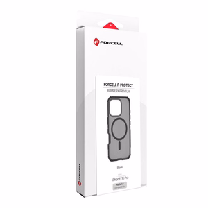 Case for iPhone 16 Pro Forcell F-Protect BumperX Premium compatible with MagSafe black