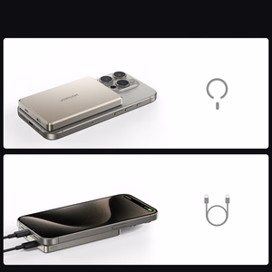 Joyroom JR-PBM08 Pro 22,5 W 10000 mAh akupank juhtmevaba laadimise ja 2 x USB-C-pordiga – titaan
