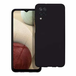 Чехол для Samsung A12 силиконовый черный