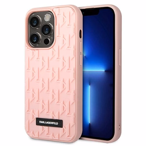 Karl Lagerfeld KLHCP14LRUPKLPP iPhone 14 Pro 6,1" kõvakott różowy/pink 3D Monogram