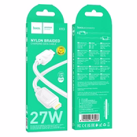 Kaabel USB C to Lightning Hoco PD 27W 1 m X113 valge