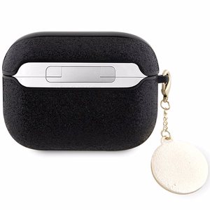 Guess GUAP2PGEHCDK ümbris jaoks AirPods Pro 2 cover - must Fixed Glitter Heart Diamond Charm