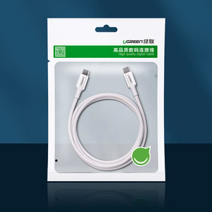 Ugreen US264 60518 USB-C / USB-C PD QC AFC kaabel 1m - valge