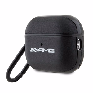 AMG AMAP2SLWK AirPods Pro 2 (2022/2023) чехол чёрный/чёрный Leather White Logo