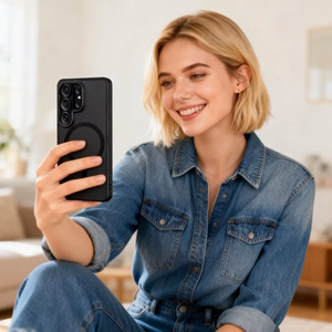 Tech-Protect Magmat MagSafe Ümbris for Samsung Galaxy S26 Ultra - läbipaistev must