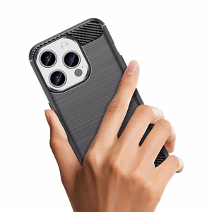 Flexible carbon pattern ümbris jaoks iPhone 15 Pro Carbon Ümbris - must