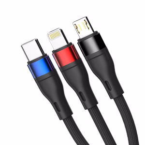 3mk Hyper Cable N-SERIES 3 in 1 USB-A / Lightning / Micro 1.2m 9V/2A 18W - must