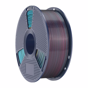 Sunlu PLA+ Silk neljavärviline filament (punane-kollane-roheline-must)