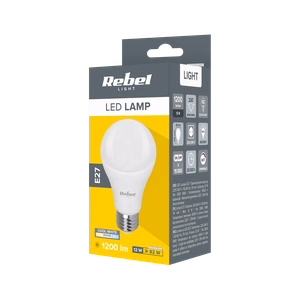 Rebel A60 E27 LED-lamp, 12 W, 6500 K, 230 V