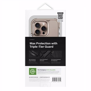 Uniq Combat iPhone 16 Pro 6.3" Magclick Charging ümbris kuldne/taupe kuldne