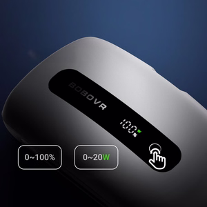 BoboVR BM60-2 6500 mAh akukomplekt, 2 tk, mudelitele BoboVR M3 Pro+ ja BoboVR M3, koos laadimisjaamaga, valge