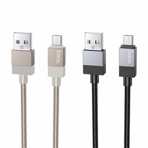 Кабель USB A - Micro USB Hoco 2,4A 1 m X110 золотой