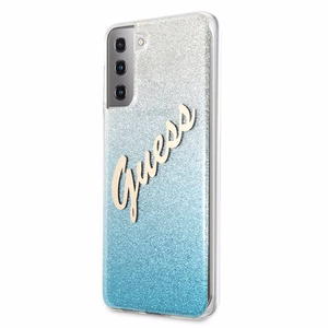 Guess GUHCS21MPCUGLSBL S21+ G996 blue/blue hardcase Glitter Gradient Script